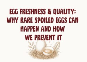 Egg Freshness & Quality: Why Rare Spoiled Eggs Can Happen and How We Prevent It